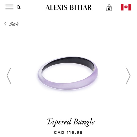 π Alexis Bittar Skinny Tapered Bangle Bracelet - Picture 5 of 6